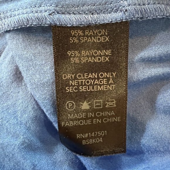 NWT Le Gali Womens Jenny Jersey Bell Sleeves Pullover shirt Top SIZE S $89 blue - Picture 7 of 9